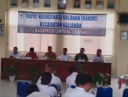 Rakor Bulanan Kecamatan Kalianda Bahas Evaluasi Kinerja dan Program Awal Tahun 2026