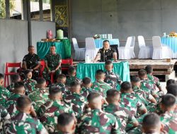 Danrem 172/PWY Kunjungi Kompi A Yonif TP 815/WGT, Tekankan Disiplin, Kesiapsiagaan, dan Kepatuhan Prajurit