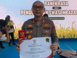 Konsisten Dukung Swasembada Pangan Kapolres Sumenep Terima Penghargaan dari Presiden RI