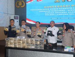 Gagalkan Penyelundupan 122,51 Kg Sabu, Jaringan Narkoba Lintas Provinsi Berhasil Dibongkar Polres Lampung Selatan 