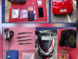 Dua Hari Polres Pasuruan Kota Ungkap Dua Kasus Narkotika Jenis Ganja dan Sabu