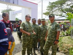 Wakil Panglima TNI Dampingi Presiden RI Tinjau Pembangunan Rumah Hunian Danantara di Aceh Tamiang