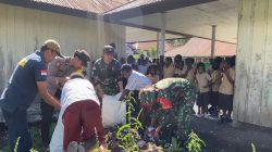 Kodim 1714/PJ Laksanakan Kegiatan “Sekolahku Bersih, Sekolahku Indah, Sekolahku Sehat” Secara Serentak di Se-Kabupaten Puncak Jaya