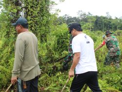 Kodim 1715/Yahukimo Gelar Karya Bakti Pembersihan Lingkungan Bersama Masyarakat