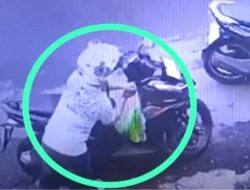 Aksi Maling Motor (Curanmor) Terekam CCTV : Warga Putat Jaya Surabaya