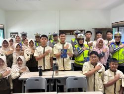 Operasi Keselamatan Krakatau 2026: Ditlantas Polda Lampung Sosialisasi Tertib Lalu Lintas Di Sekolah Al Kautsar