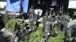 Kodim 1710/Mimika Gelar Aksi Bersih Pasar Sentral Timika