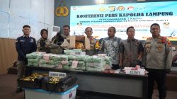 Polres Lampung Selatan Ungkap 3 Kasus Narkotika, Sita 118,59 Kg Sabu dan Selamatkan 479.857 Jiwa