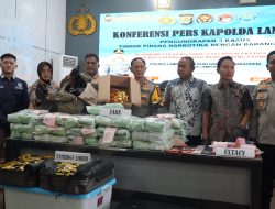 Polres Lampung Selatan Ungkap 3 Kasus Narkotika, Sita 118,59 Kg Sabu dan Selamatkan 479.857 Jiwa