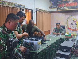 Pastikan Kesiapan Alat Komunikasi, Kodim 1710/Mimika Ikuti Vicon dengan Komlekdam XVII/Cenderawasih