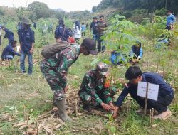 Peringatan HPN 2026, TNI, Insan Pers dan Elemen Masyarakat di Bojonegoro Tanam Ratusan Pohon Produktif