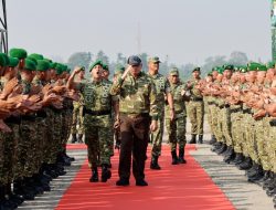 Wakil Panglima TNI Dampingi Menhan RI Kunjungi Yonif TP 852/ABY