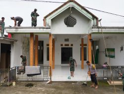 Sinergitas Satgas TMMD Ke 127 Kodim 0808/Blitar Dan Warga, Kerja Bakti Bersihkan Masjid Darul Muna Jelang Ramadhan