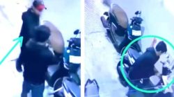 Dua Maling Motor Beraksi di Pucang Anom, Pelaku Terekam CCTV Saat Gondol Honda Beat