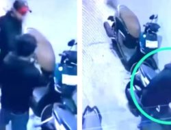 Dua Maling Motor Beraksi di Pucang Anom, Pelaku Terekam CCTV Saat Gondol Honda Beat