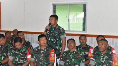 Optimalkan Data Teritorial, Kodim 1710/Mimika Terima Tim Pulsaji Data Satkowil Pusterad 6