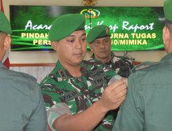 Dandim 1710/Mimika Pimpin Tradisi Korps Pindah Satuan dan Purna Tugas Prajurit