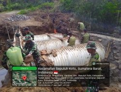 Gotong Royong TNI–Rakyat, Kodam XX/Tuanku Imam Bonjol Bangun Jembatan Pulihkan Akses Warga Tanah Datar
