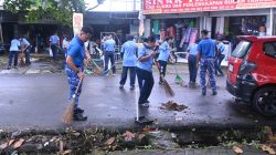 Gerakan Indonesia ASRI, Personel Lanud Sultan Hasanuddin Bersihkan Kawasan Terminal dan Pasar Daya