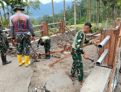 TNI AD Bangun Jembatan Aramco di Agam, Akses Warga Nagari Bayua Kembali Terbuka
