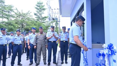 Bangun Lingkungan Aman, Nyaman dan Tentram, Danlanud Sultan Hasanuddin Resmikan Pos Pengamanan Komplek Catalina 6