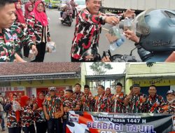 Menebar Kebaikan di Bulan Suci Ramadan, Markas Cabang LMP Bagikan Ratusan Takjil Kepada Para Pengguna Jalan.