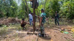 Personel TMMD Lanjutkan Pengeboran Sumur Bor di Desa Maba