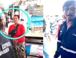 Ketahuan Mencuri Hp Wanita Paruh Baya di Jalan Kalimas Surabaya Dihajar Warga