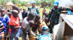 Satgas TNI Konga RDB XXXIX-G Gelar Layanan Kesehatan dan Bantuan Kemanusiaan di Maliobongo