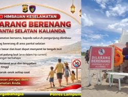 Polisi Imbau Wisatawan Waspada Arus Laut Saat Libur Lebaran di Pantai Lampung Selatan