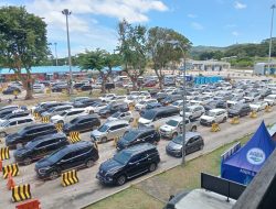 Arus Balik dari Sumatera ke Jawa  Posko Angkutan Lebaran 2026 H+6: Mencapai 111.589. Orang atau turun 11.% dibandingkan realisasi periode yang sama tahun lalu yaitu 125.406. Orang