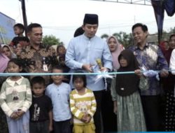 Bupati Lampung Selatan Resmikan Dua Ruas Jalan: way gelam dan Marga Catur, Warga Bersyukur Jalan sudah Mulus