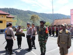 Kodim 1714/Puncak Jaya Turun Hadir Bersama Apel Gelar Pasukan TNI/Polri, Satgas dan Apintel Pada Operasi Ketupat Noken 2026