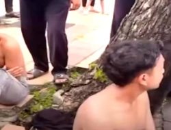 Dua Maling Motor di Margorejo Surabaya di Massa Warga 