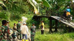 Dandim Bojonegoro Tinjau Lokasi Rencana Pembangunan Jembatan Beton di Napis