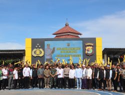 Peran Masyarakat Jadi Kunci Kamtibmas, Polres Lampung Selatan Gelar Apel 1.000 Kentongan