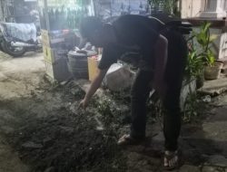 Galian Jalan di Krembangan Bakti Surabaya Diduga Aksi Pencurian Kabel Milik Telkom