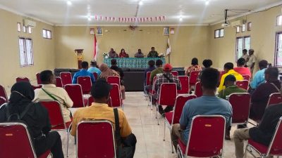 Perkokoh Sinergitas, Danramil Kuala Kencana Hadiri Tatap Muka Bersama Pejabat Distrik 6