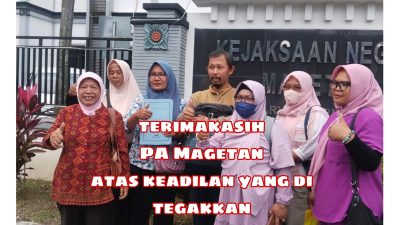 Dari KSPP MSI Kejaksaan negeri Magetan di Pra Peradilan Emak-emak 7