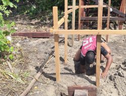 Satgas TMMD Bangun Fasilitas 5 Unit MCK Umum untuk Warga Kampung Keakwa