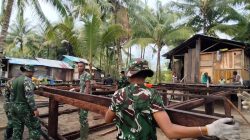 Pembangunan Rumah Terus Digenjot, Satgas TMMD Kodim 1710/Mimika Kejar Target Penyelesaian