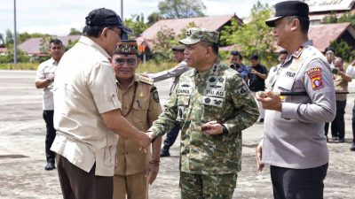 Panglima TNI Dampingi Menhan RI Tinjau Penertiban Lahan Tambang di Kalteng 7