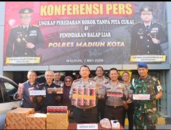Polres Madiun Kota Gagalkan Pengiriman 3,1 juta Batang Rokok Ilegal Lintas Provinsi
