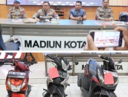 Polres Madiun Kota Ungkap Dua Kasus Curanmor Amankan 2 Tersangka