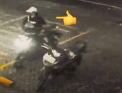Aksi Pelaku Terekam CCTV: Vario di Parkiran Minimarket Simokerto Surabaya Digondol Maling