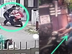 Maling Motor di Kasawan Wonorejo Surabaya Tertangkap Kamera Pengintai CCTV