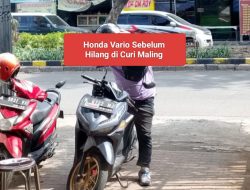 Parkir Didepan Apartemen Kawasan Darmo Permai Surabaya, Honda Vario Hilang di Curi Maling