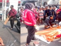 Wanita Bermotor Tewas Kecelakaan Maut di Jalan Rangkah Surabaya
