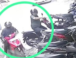 Viral Terekam CCTV: Tampang Dua Maling Motor di Darmo Park, Surabaya