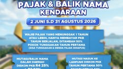 Pemprov Lampung Beri Keringanan PKB 2026, Diskon Hingga 25% dan Hapus Denda Berlaku 2 Juni-31 Agustus